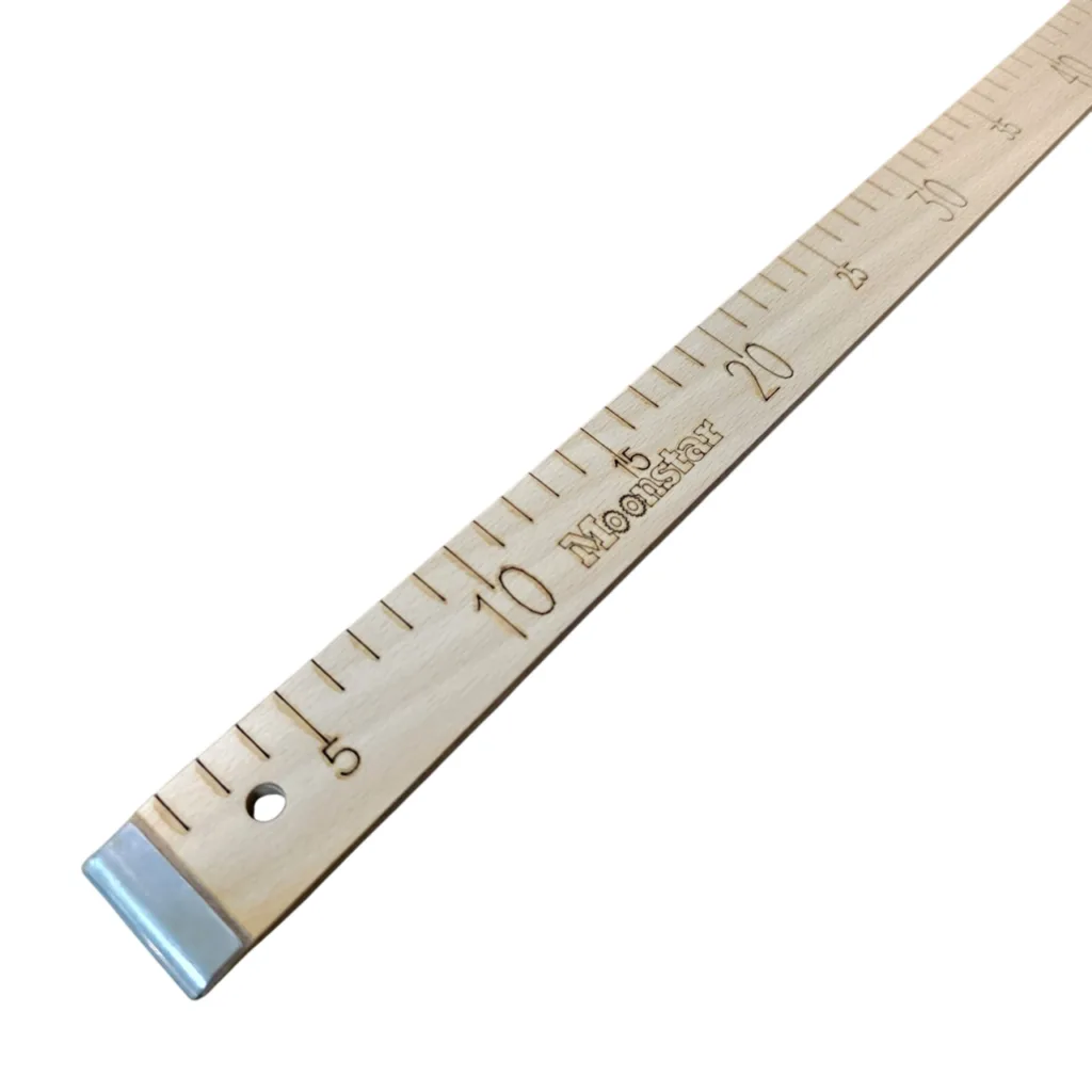 Ahşap Manifatura Cetveli Demirli 1 Metre (100cm) (MDF) — görsel 1