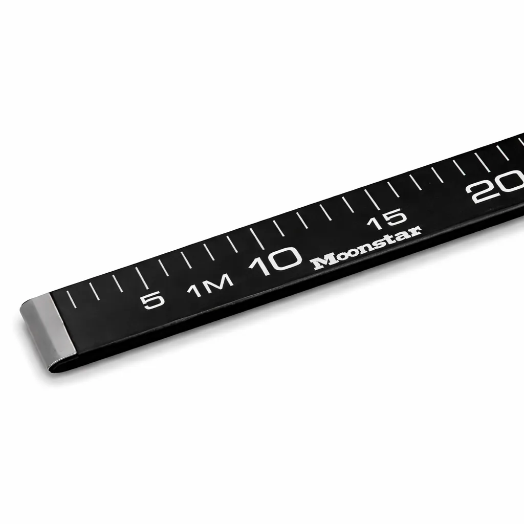 Ahşap Manifatura Cetveli Paslanmaz Demirli 1 Metre (100cm) Siyah (Ağaç) — görsel 1
