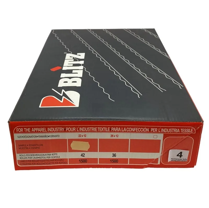 Etiketleme Makinesi 4 No Bej Etiket / 12X22 42ADET — görsel 2