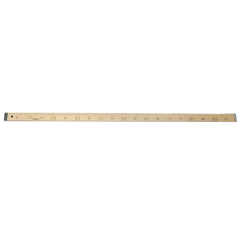 Ahşap Manifatura Cetveli Demirli 1 Metre (100cm) (MDF) — görsel 2