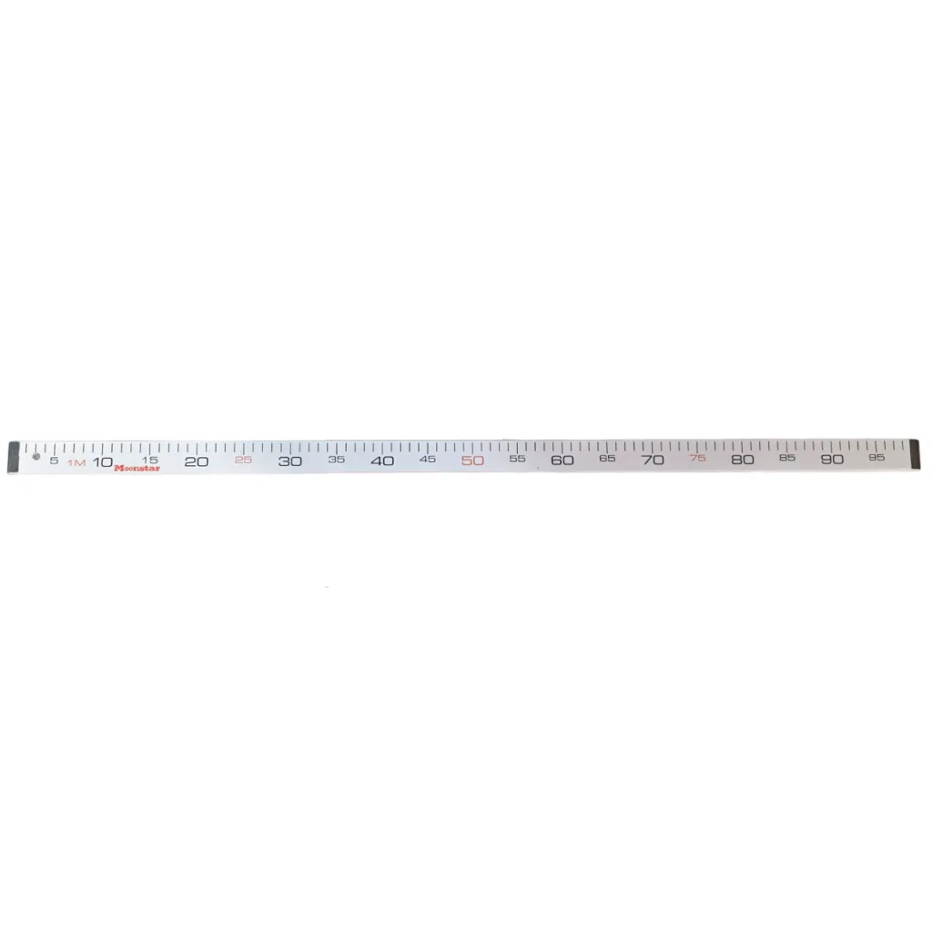 Ahşap Manifatura Cetveli Paslanmaz Demirli 1 Metre (100cm) Beyaz (Ağaç) — görsel 2