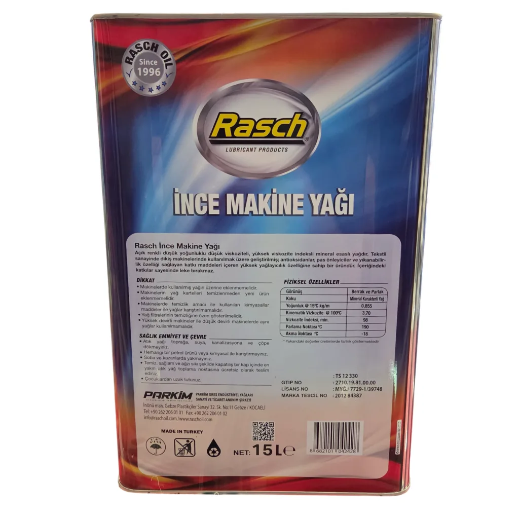 Dikiş Makine Yağı 15 LT Hid.Sis. Gtip:271019830000 — görsel 2
