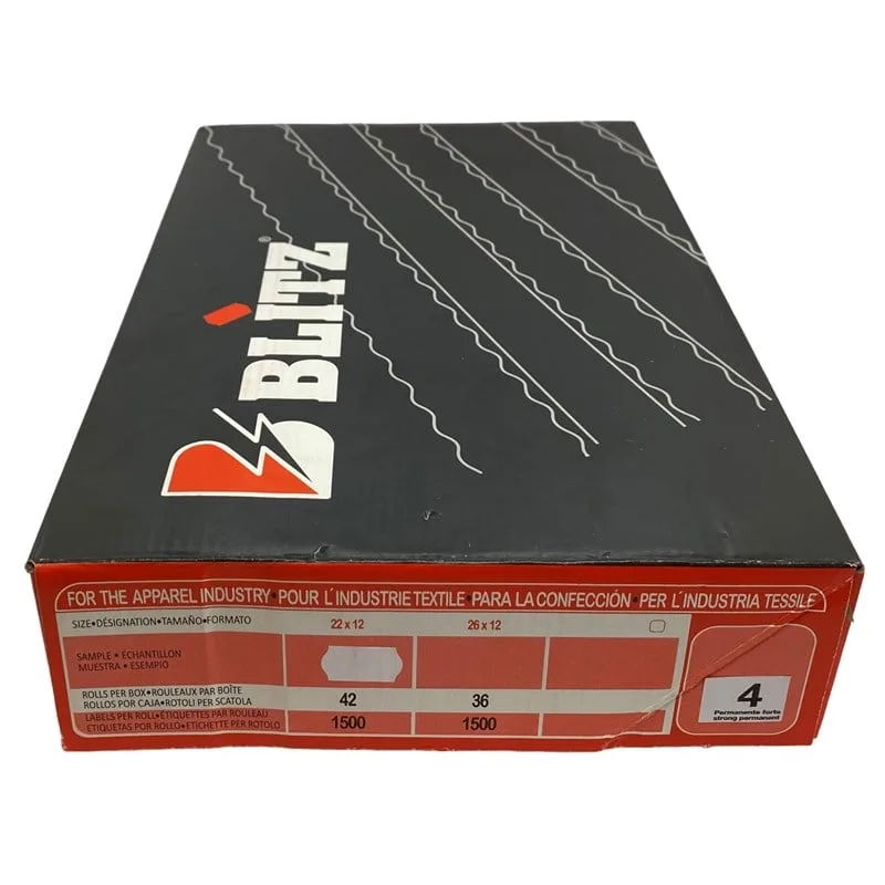 Etiketleme Makinesi 4 No Beyaz Etiket / 12X22 42ADET — görsel 4