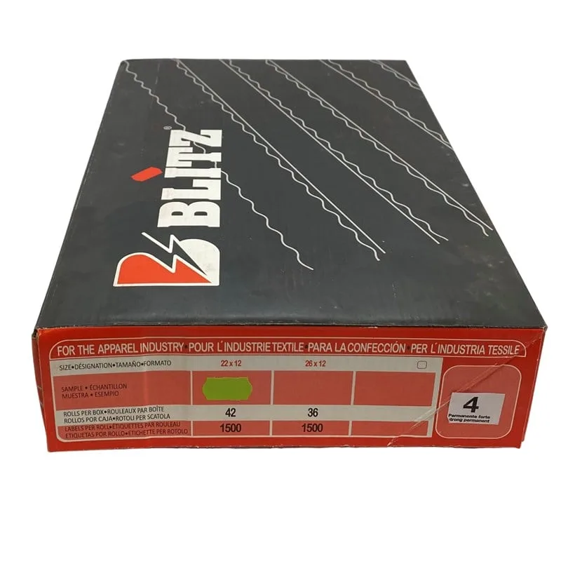 Etiketleme Makinesi 4 No Açık Yeşil Etiket / 12X22 42ADET — görsel 5