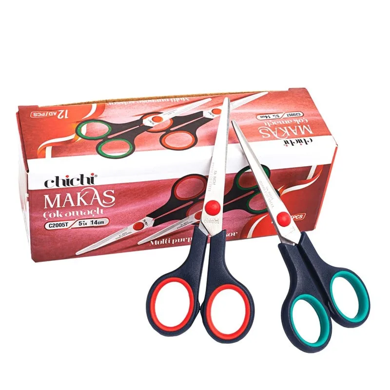 Plastik Saplı Çok Amaçlı Makas 5-1/2 İnç 14cm / C2005T — görsel 5
