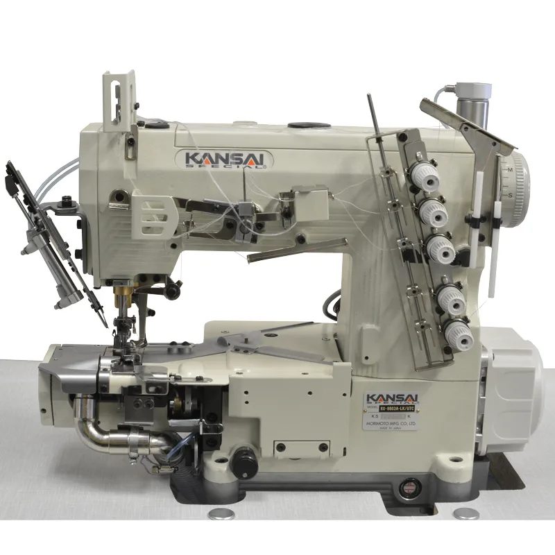 Kansai Special RX-9803A-LK/UTC Soldan Bıçaklı Havalı İplik Kesicili Burunlu Reçme Makinası — görsel 1