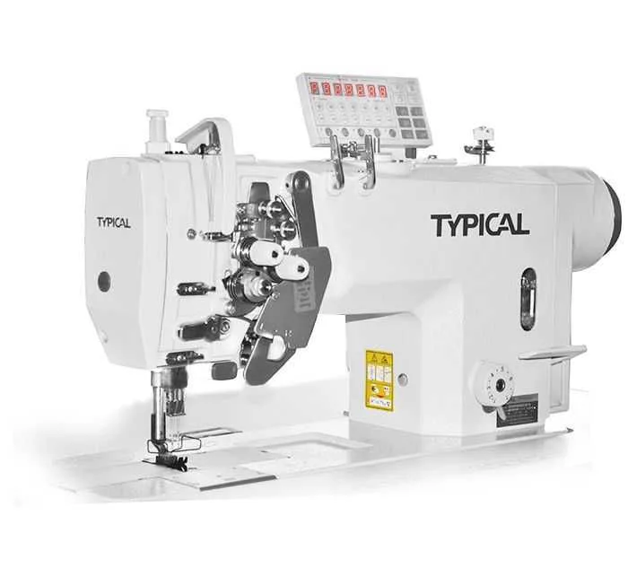Typical GC-9450-M Çift İğne Küçük Mekik İptalli Kilit Dikiş Mikro Yağlamalı (Orta mat. için)