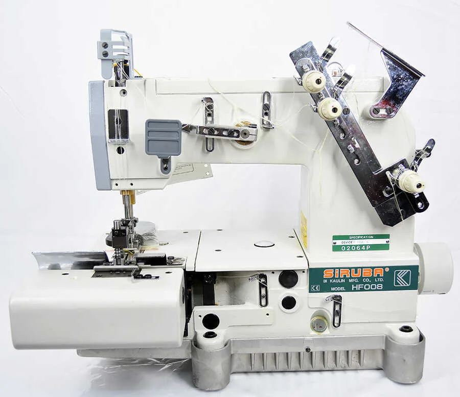 Siruba HF008-02064P/FBQ/C İki İğne Bıçaklı Kot Köprü Hazırlama Makinası (Tayvan) — görsel 2