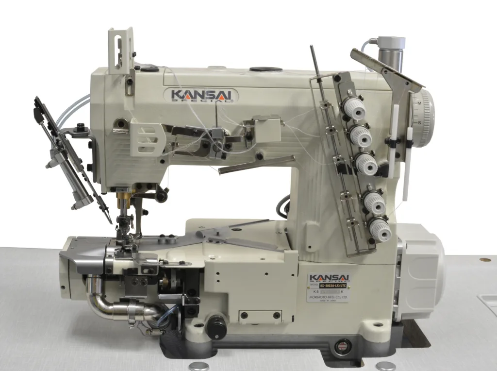 Kansai Special RX-9803A-LK/UTC Soldan Bıçaklı Havalı İplik Kesicili Burunlu Reçme Makinası — görsel 2