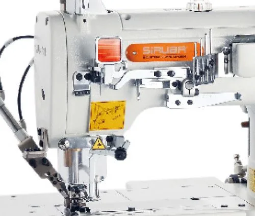 Siruba F007KD-W122-356/FHA-UTG Dırect Drıve Otomatik İplik Kesmeli Havalı Elektronik Etek Reçme Makinası — görsel 4