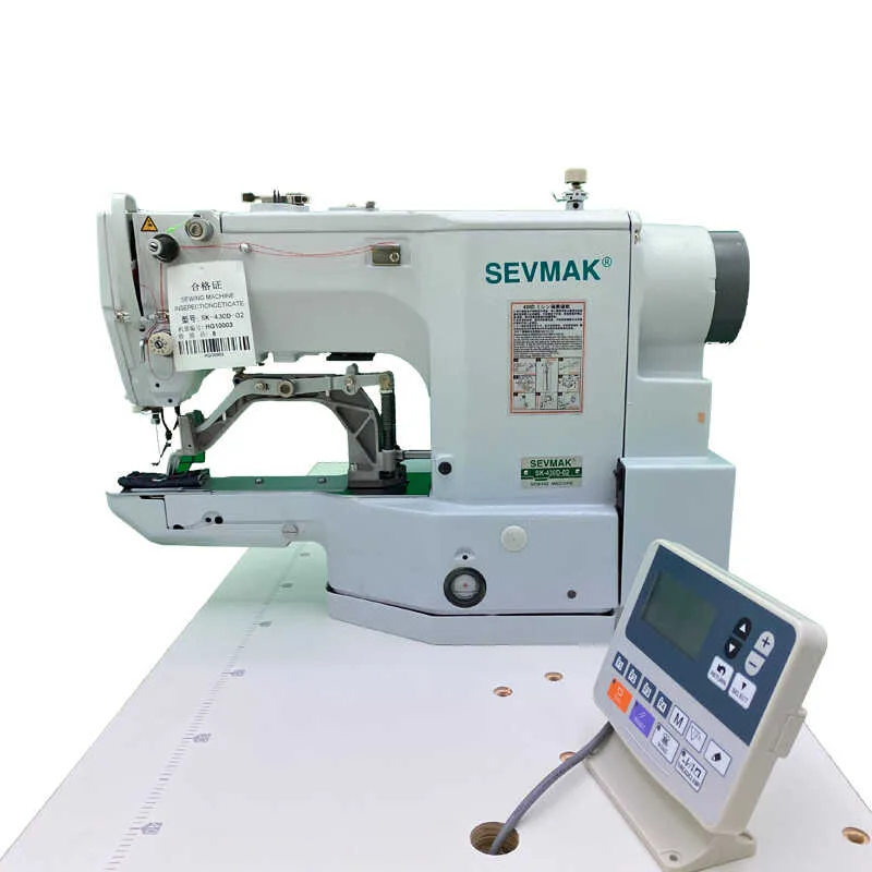 Sevmak SK-430D-02 Elektronik Programlı Kilit Dikiş Punteriz Makinası (Orta – Kalın Materyaller İçin) — görsel 7