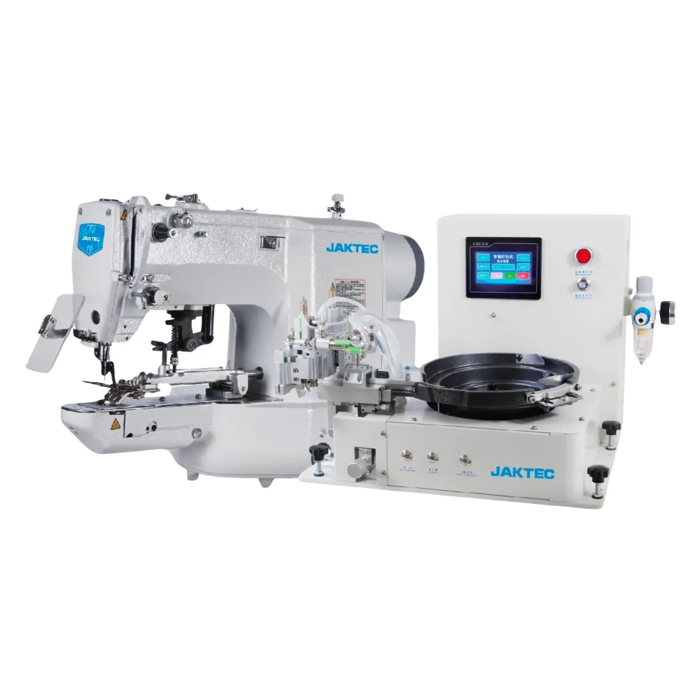 JAKTEC Kilit Dikiş Kovalı Düğme Makinesi – Havalı