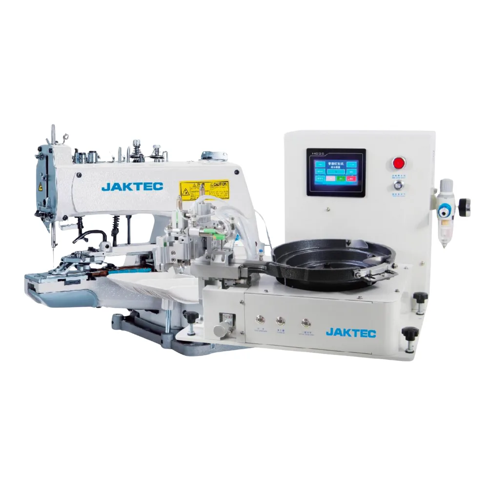 JAKTEC Zincir Dikiş Kovalı Düğme Makinesi – Havalı