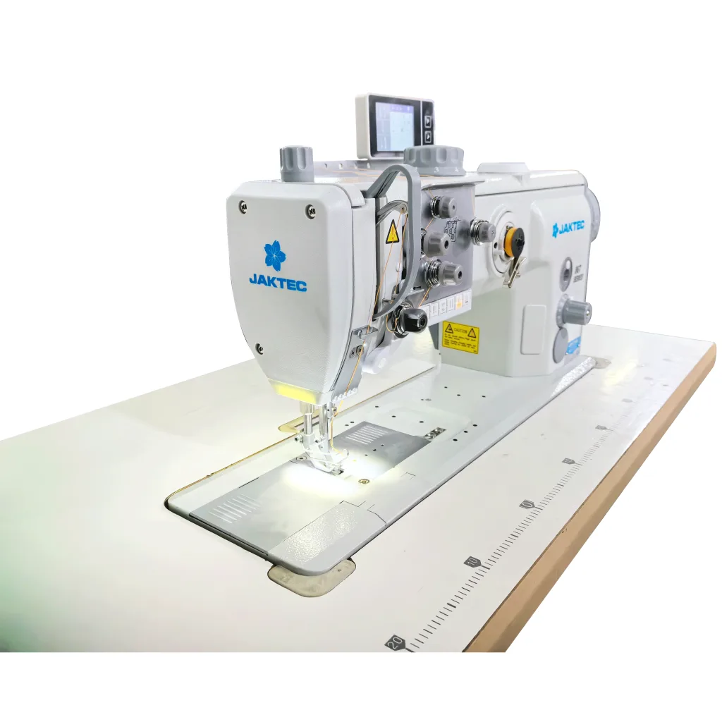 JAKTEC 867 Otomatik Çift Pabuç Tek İğne Deri Dikiş Makinesi — görsel 2