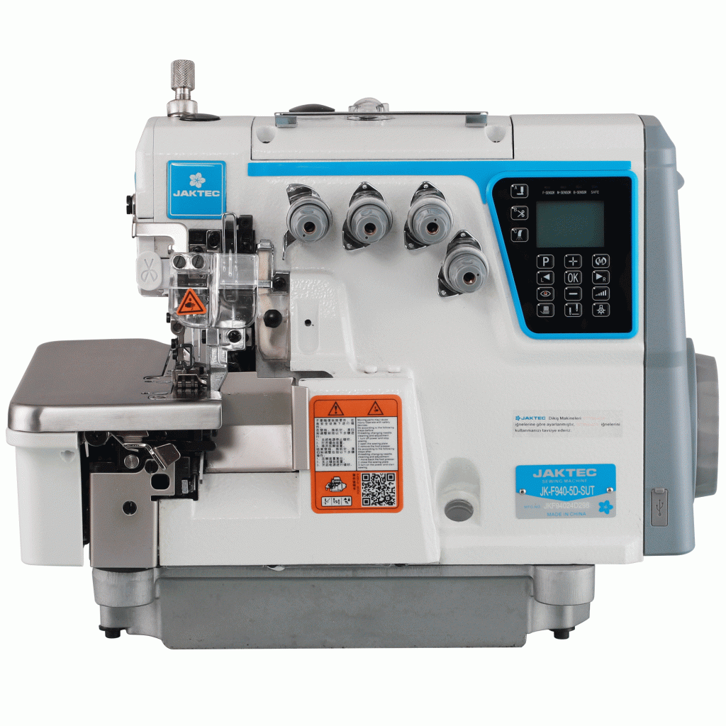 JAKTEC F940 5 İp Kot Elektrikli Otomatik Overlok Makinesi