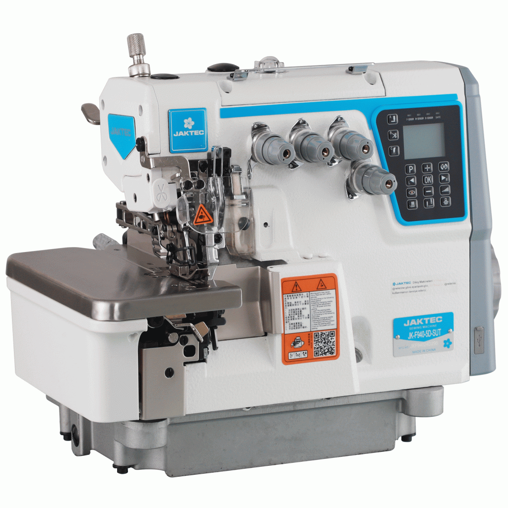 JAKTEC F940 5 İp Elektrikli Otomatik Overlok Makinesi — görsel 2