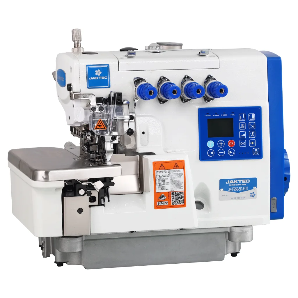 JAKTEC F950 5 İp Kot Elektrikli Otomatik Overlok Makinesi — görsel 2