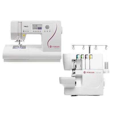 Singer C430 Professional Elektronik Dikiş Makinesi ve Singer S0105 Overlok Makinesi Avantajlı Paket