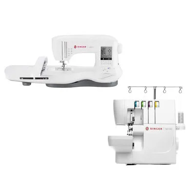 Singer Legacy SE 300 Elektronik Dikiş Nakış Makinesi ve Singer S0105 Overlok Makinesi Avantajlı Paket